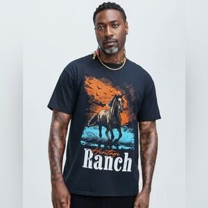 Fashion Nova Black Heritage Ranch Tee